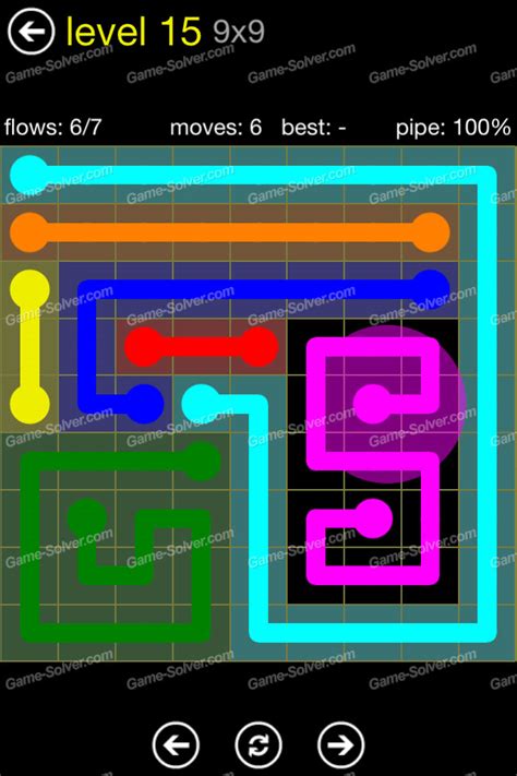 Flow Regular Pack 9x9 Level 15 • Game Solver.